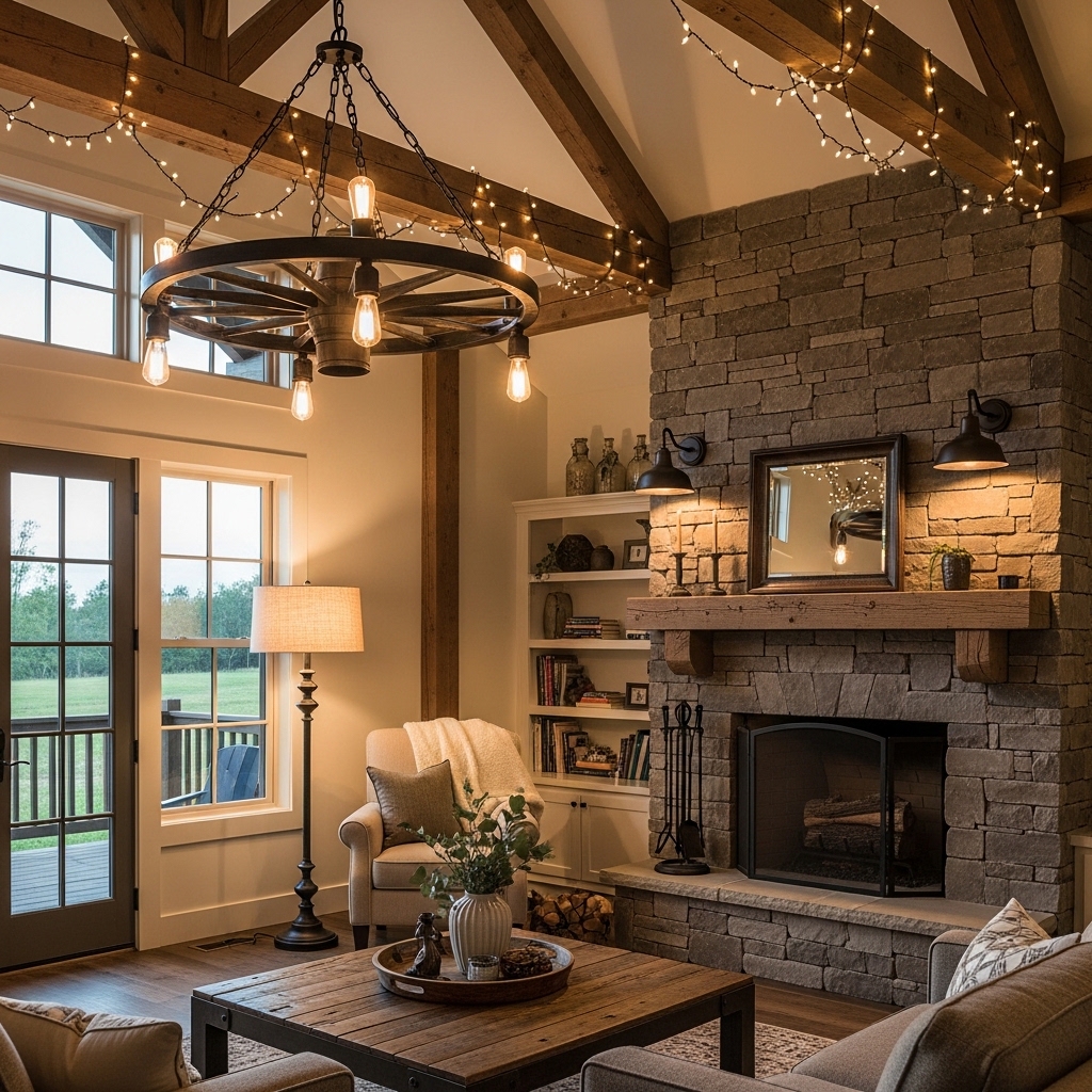 19 Farmhouse Lighting Ideas to Warm Up Your Home with Rustic Charm