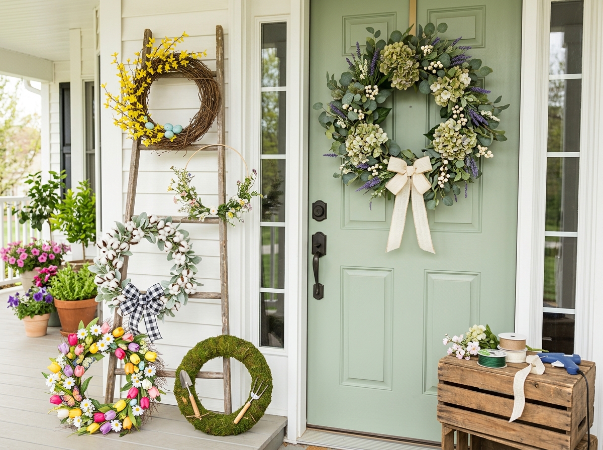 29 DIY Spring Wreaths to Transform Your Front Porch