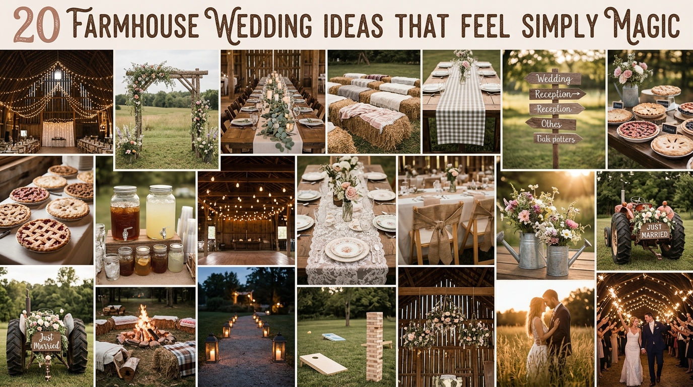20 Farmhouse Wedding Ideas That Feel Simply Magic
