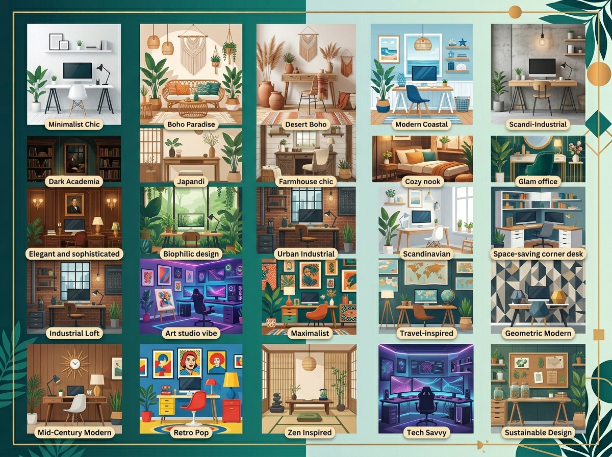 25 Inspiring Home Office Aesthetic Ideas