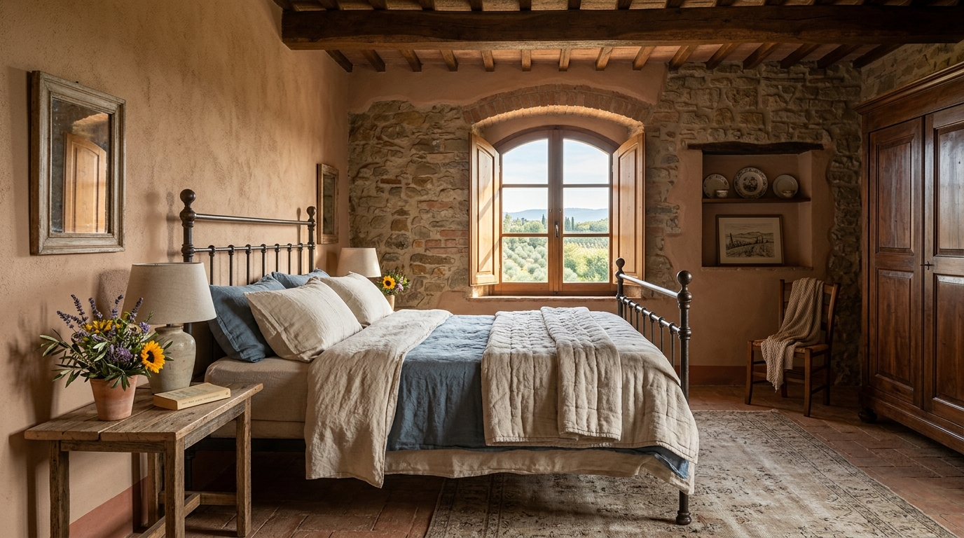 21 Italian Farmhouse Bedroom Ideas to Inspire You