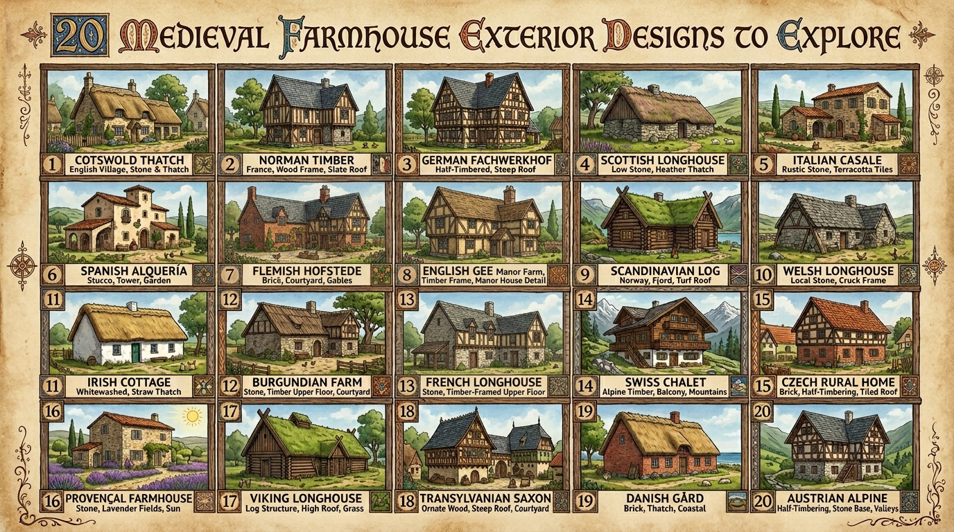 20 Medieval Farmhouse Exterior Designs to Explore