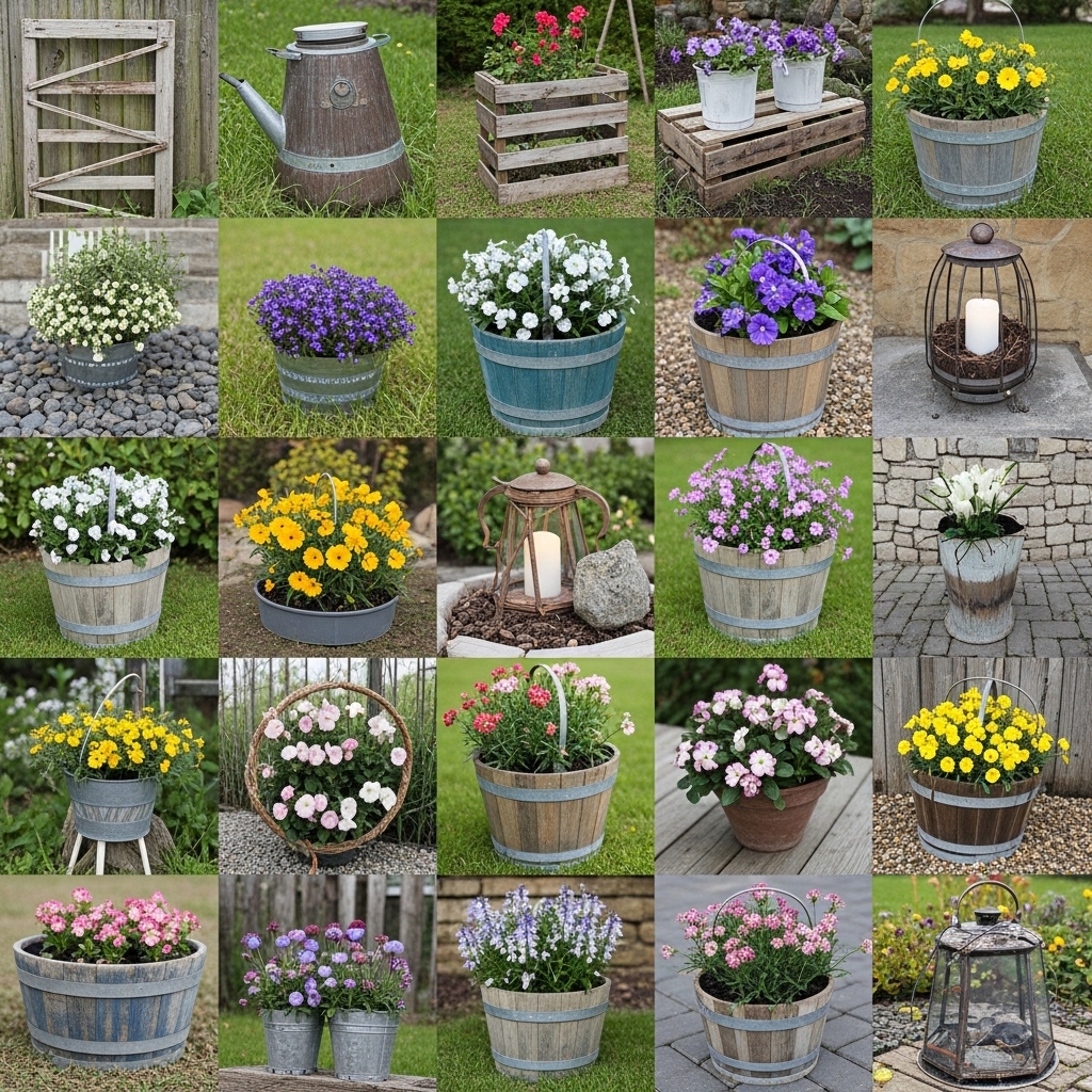 20 Rustic Garden Decor Ideas Full of Natural Charm