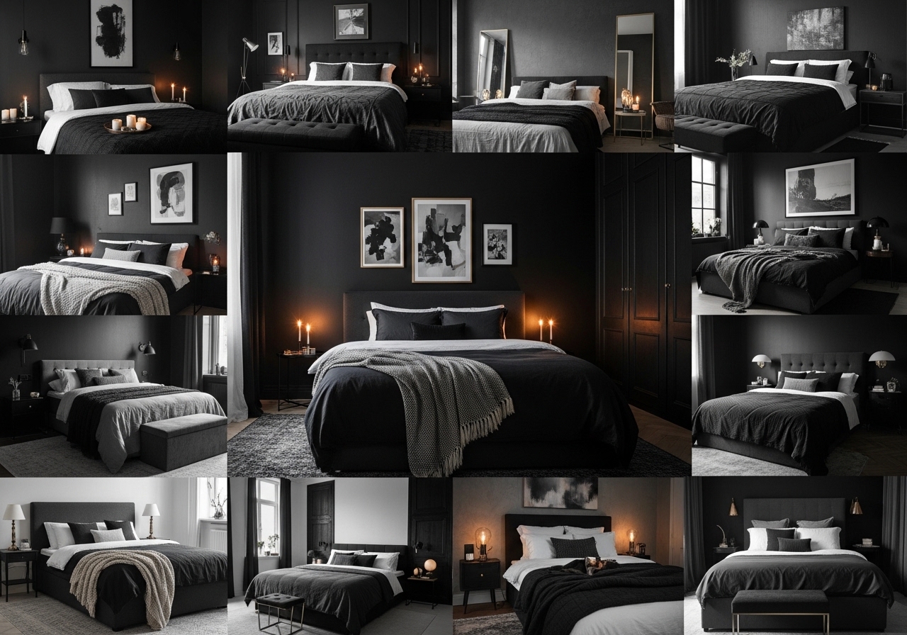 30 Moody Black Bedroom Dark Decor Ideas