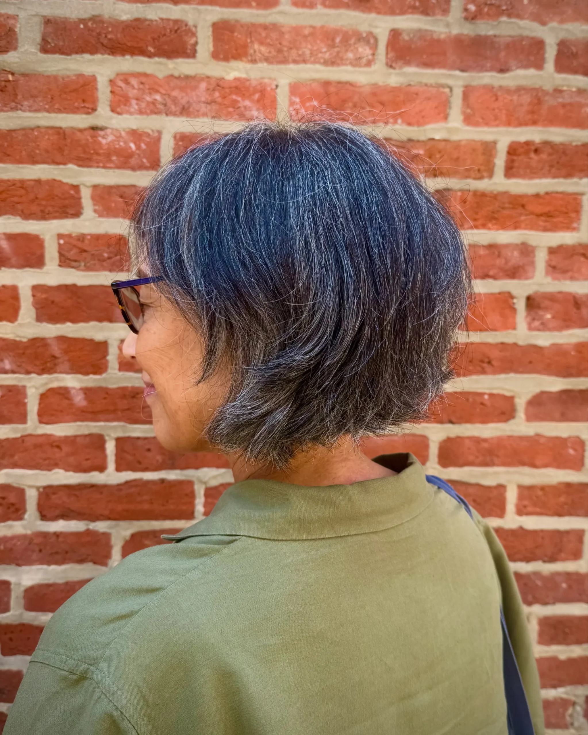 Stacked Short Bob with Crown Volume