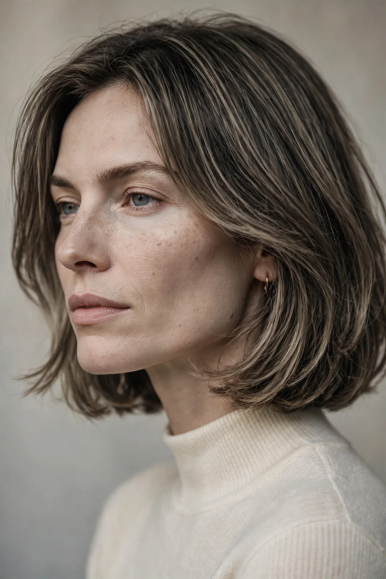 Soft-Layered Bob for Square Faces