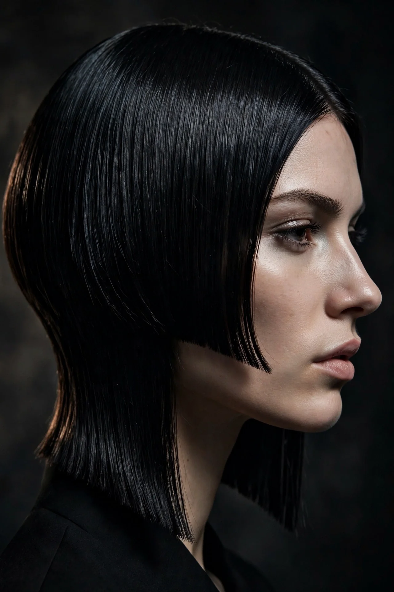 Asymmetrical Bob with a Dramatic Slope