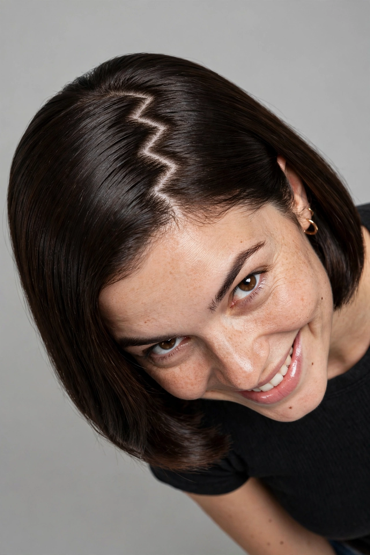 Zigzag Part Short Bob