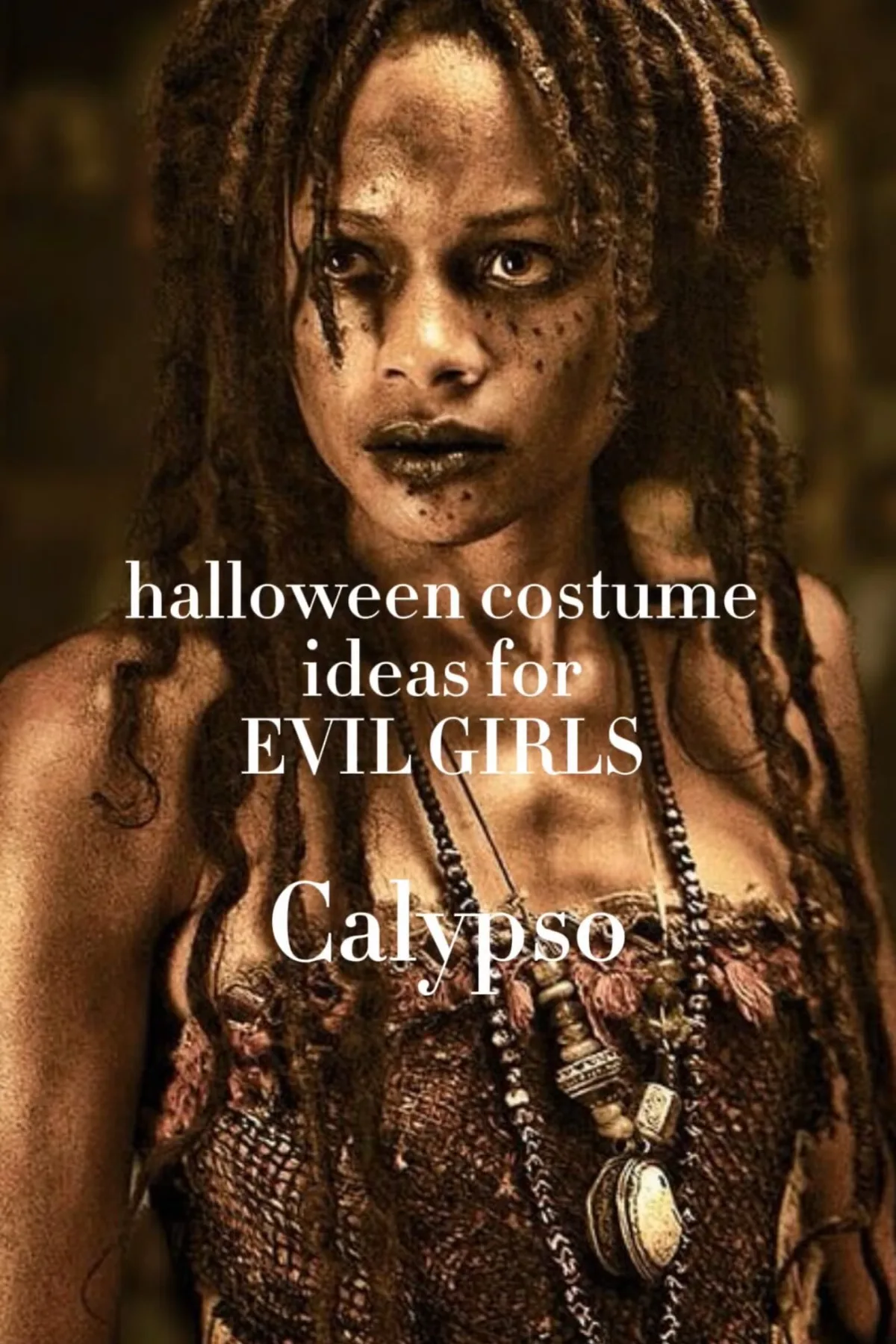 Woman in her 50s in a tattered gray shawl with wild gray hair holding a fishing net, a sea hag solo horror Halloween costume